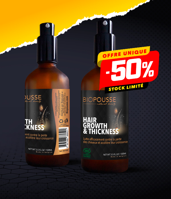 Hair Growth & Thickness Organic Lotion 2x 100ml BIOPOUSSE®