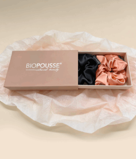 Coffret élégant de 2 scrunchies (chouchous) premium