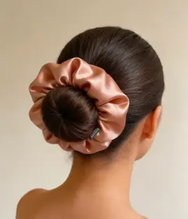 Coffret élégant de 2 scrunchies (chouchous) premium